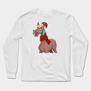 Cute Horse Drawing Long Sleeve T-Shirt